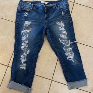 Torrid boyfriend Capris size 20